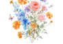 make custom birth flower bouquet print